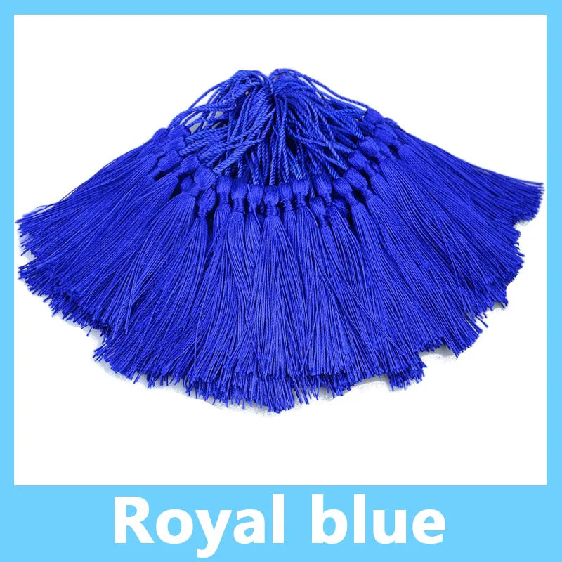 100pcs/Pack 13cm Tassel Silk Fringe Silky Floss Bookmark Tassels Mini Tassels for DIY Craft Jewelry Making Souvenir Bookmarks