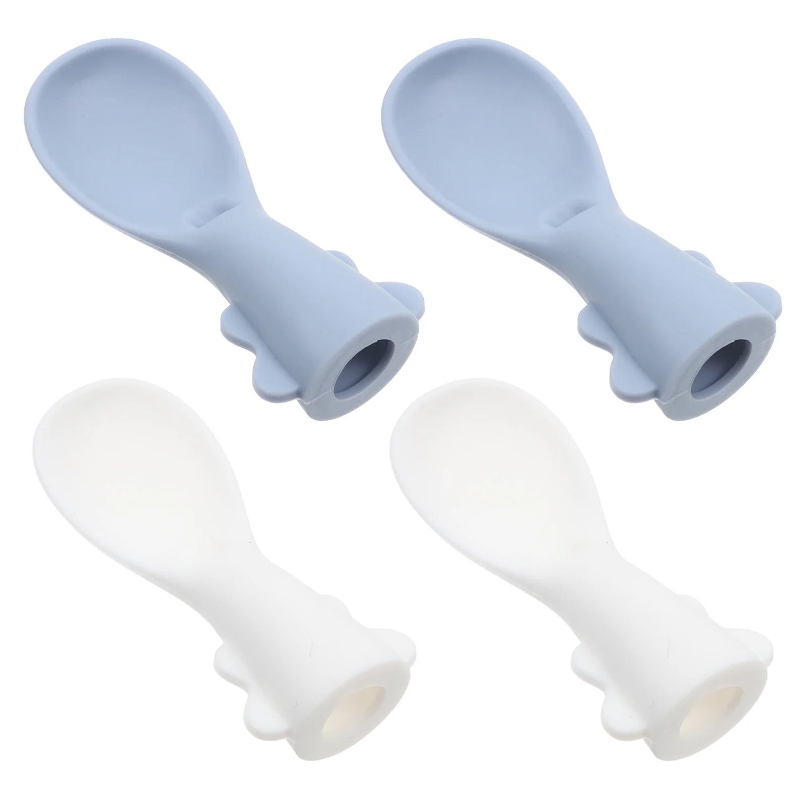 4 Pcs Baby Bag Spoon Set Spoons for Tableware Feeder Silicone Food Pouch Attachment Grade