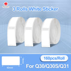 Phomemo Q30 Bluetooth Label Maker, Thermal Sticker Maker with 1 Roll Free Label, Available for Small Business/Home Organization