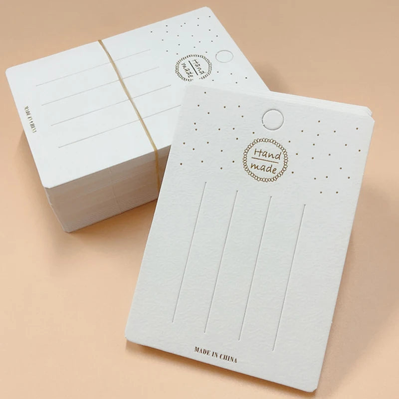 20/50Pcs 7.5*10.5CM Hair Clips Packing Cards Hairpins Display Holder Handmade Tags for DIY Hair Jewelry Retail Tags Price Labels