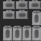 20/5/1PCS Waterproof Clear Plastic PVC ID Card Name Badge Holder Transparent Business Card Sleeve Cover for School Office