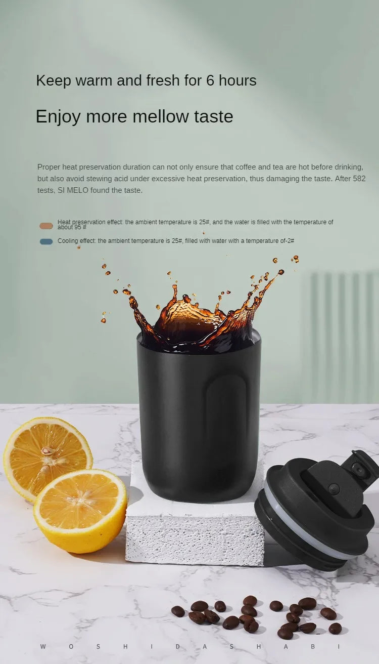 Mini Thermos Bottle Coffee Mug Stainless Steel Cup Thermal Leakproof Vacuum Flask Double Wall Tumbler Insulated Travle Drinkware