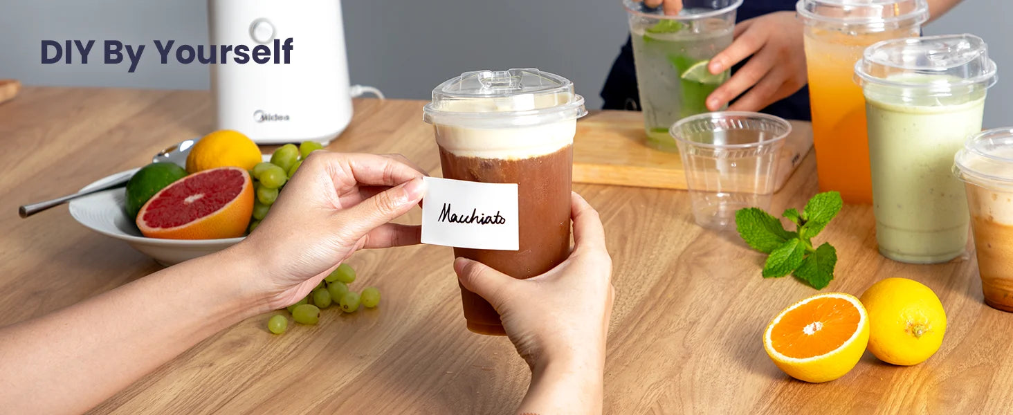 12/16/20/24oz Clear Plastic Cup with Lids 50 Set Disposable Cups for Iced Coffee or Juice Party  Smoothie Milkshake Cold Drinks