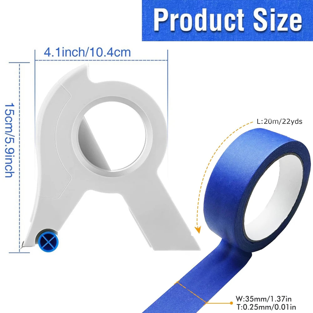 New Painter Masking Tape Applicator Dispenser Machine Adhesive Tape with Tape Cutting Tool for Repair and Beautify Crack in Tile