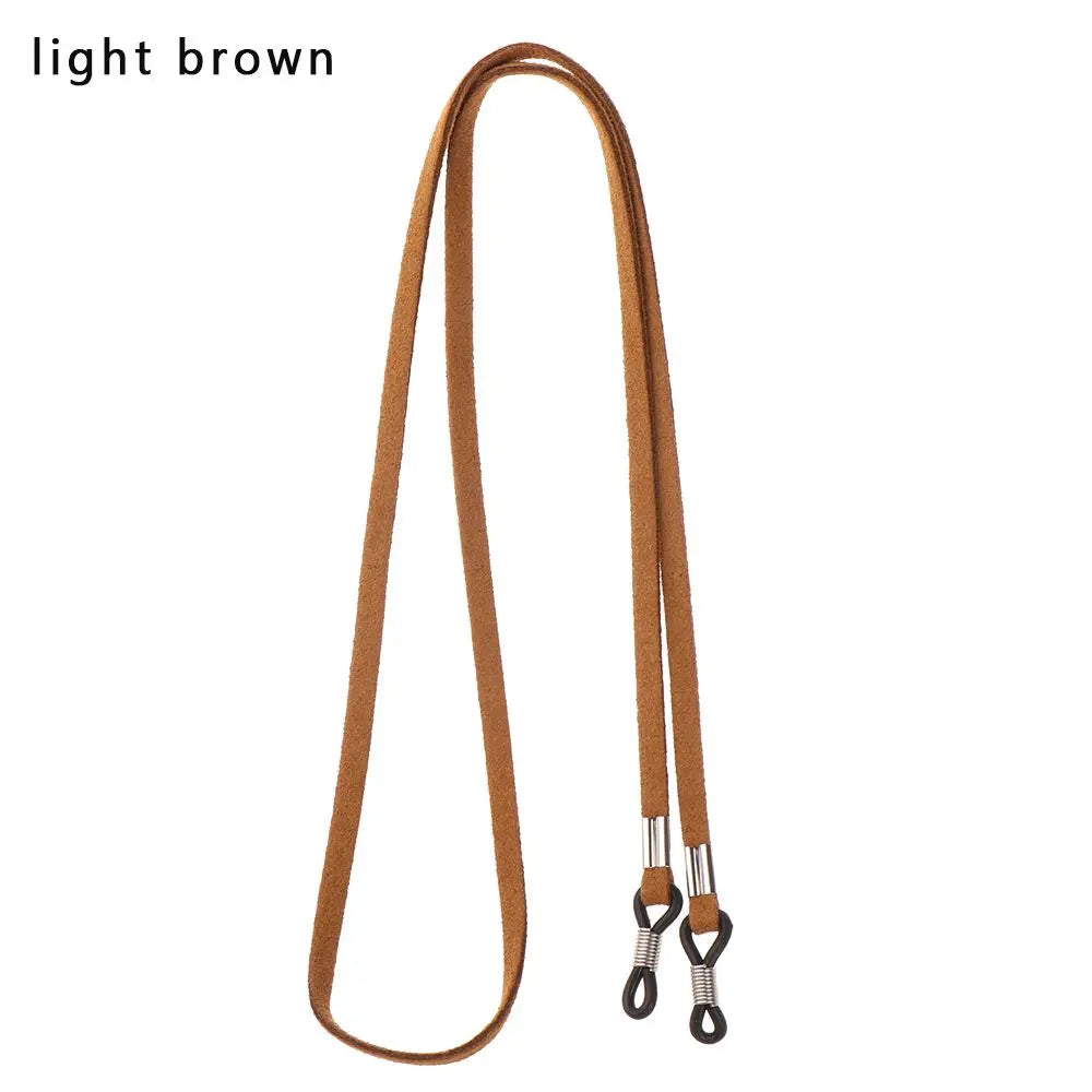 1PC Fashion New Design High Elasticity Sunglasses Lanyard Leather Strap Glasses Chain Cord Reading Glasses Strap Decoration