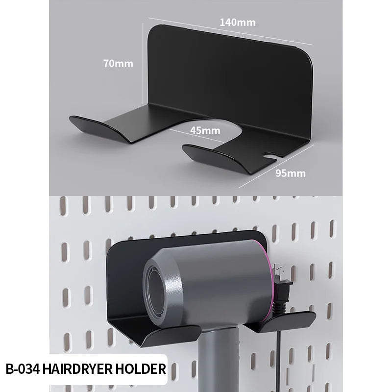 Desktop Standing Pegboard For Home And Office Use. Freely Combinable Accessories For Organizing Stationery.
