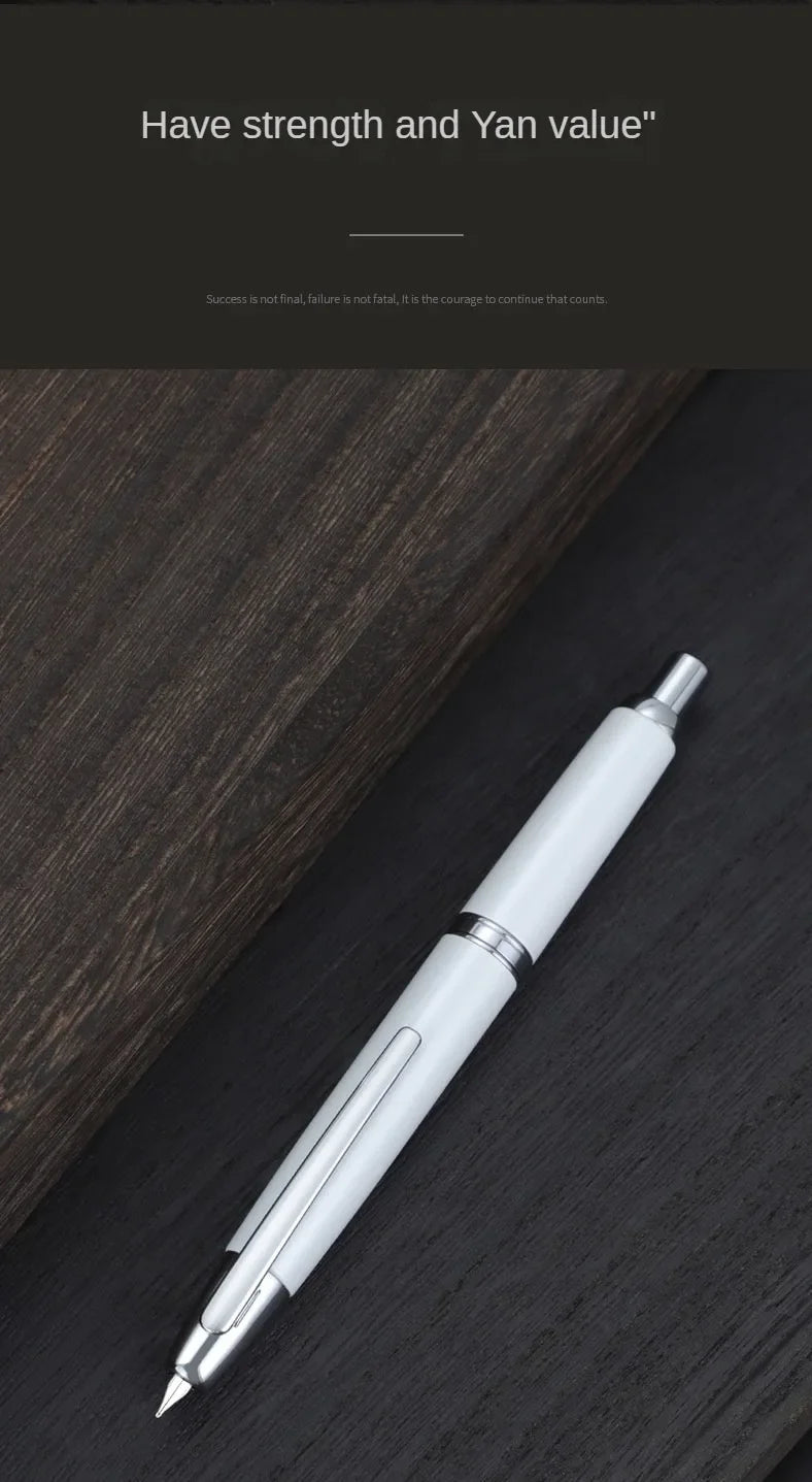 JINHAO 10 Press Fountain Pen Retractable EF/F Nib Metal With Clip Writing Ink Pen Converter School Supplies Stationery PK A1 A2