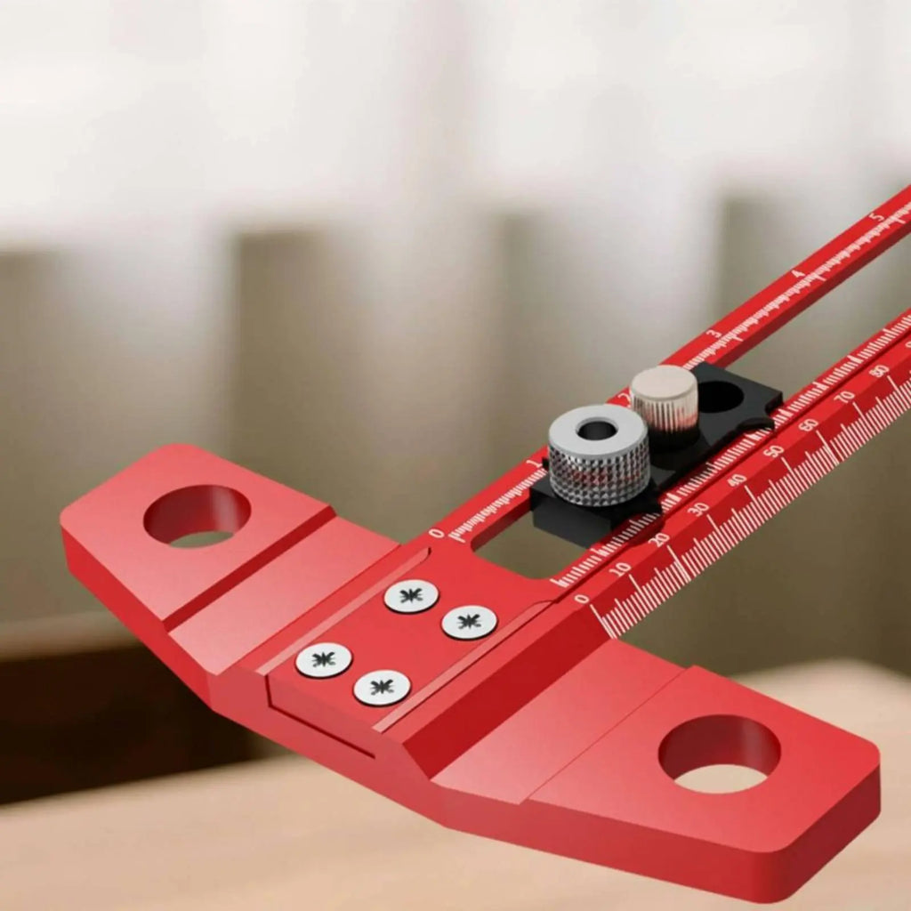 T-Square Ruler Aluminum Alloy Carpenter T Ruler Woodworking Marking Gauge Clamp Lock Design Hand Tool for Carpenters