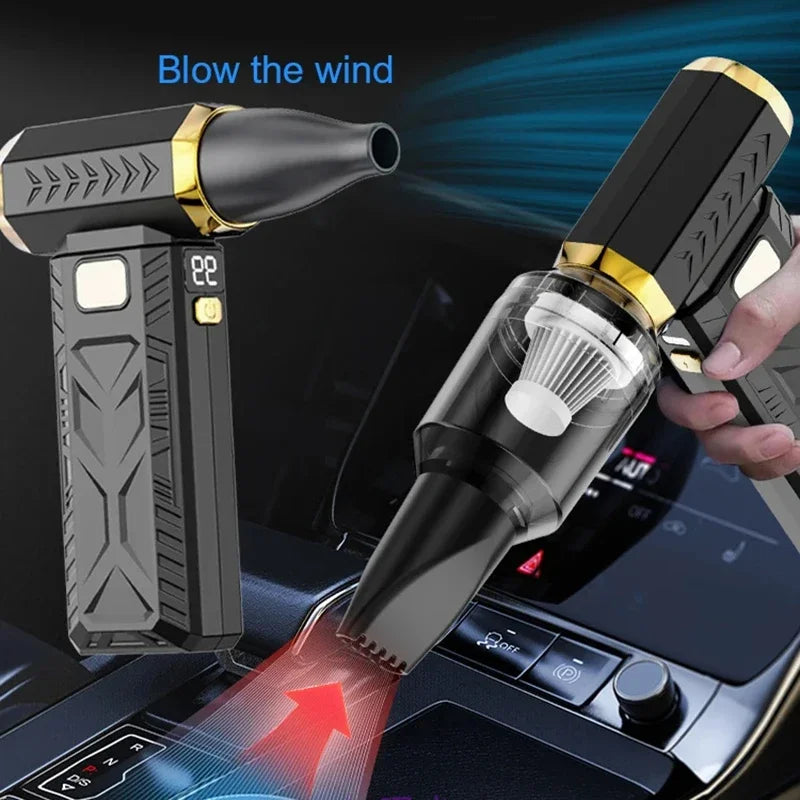 2026 New 1000000RPM Turbo Jet Blower 2in1 Super Powerful Air Blower Vacuum Dust Cleaner USB Rechargeable 65m/s Violent Blower