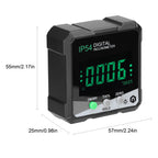 IP54 4x90° Portable Digital Inclinometer LCD Backlight Digital Protractor Slope Meter Digital Angle Ruler Single Side Magnetics