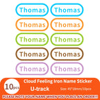 Custom Clothes Ironing Name Sticker Personalized Washable Stickers  Heat Transfer Labels on Fabric Clothing Babysuit Tags