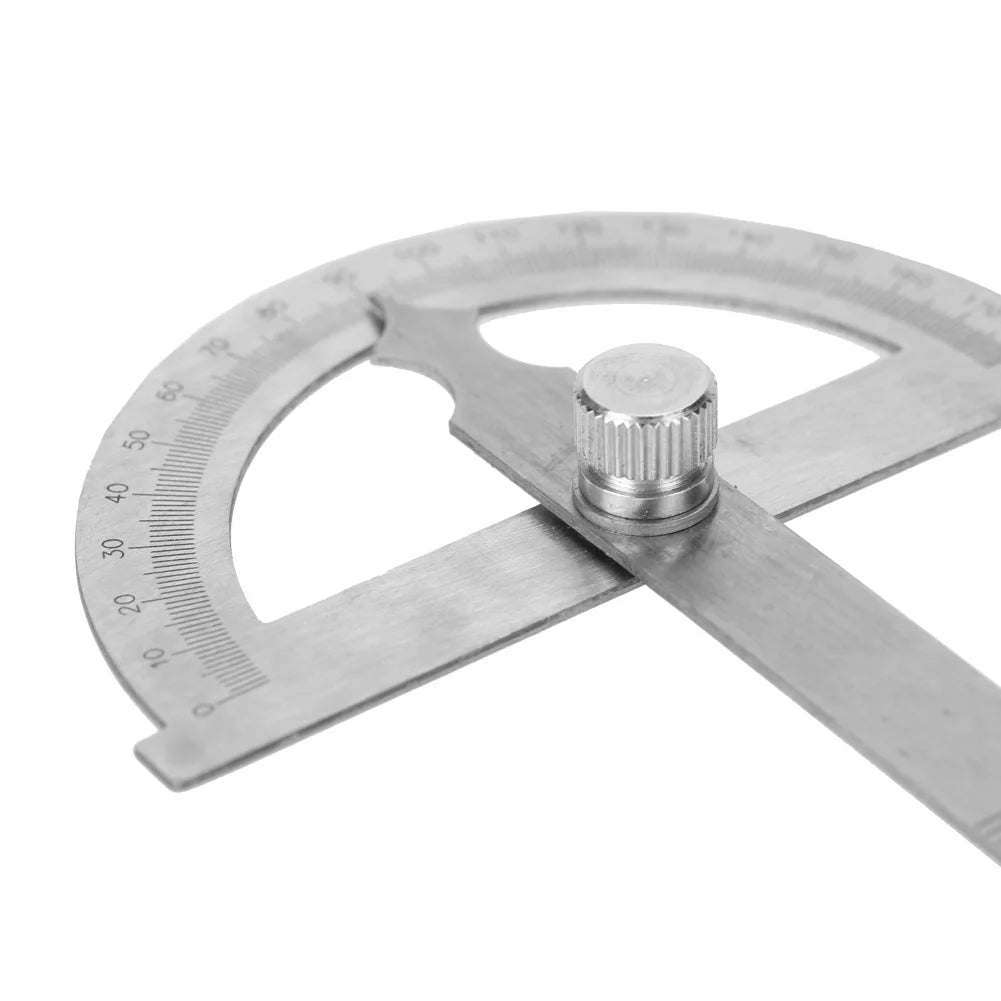 Angle Finder Ruler 0-180 Degree Stainless Steel Protractor Goniometer Angle Finder Gauge 15cm Ruler Stainless Steel Angle Finder