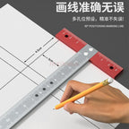 1pcs T-shaped square ruler aluminum alloy industrial grade high-precision T-shaped ruler T-shaped ruler multifunctional ruler