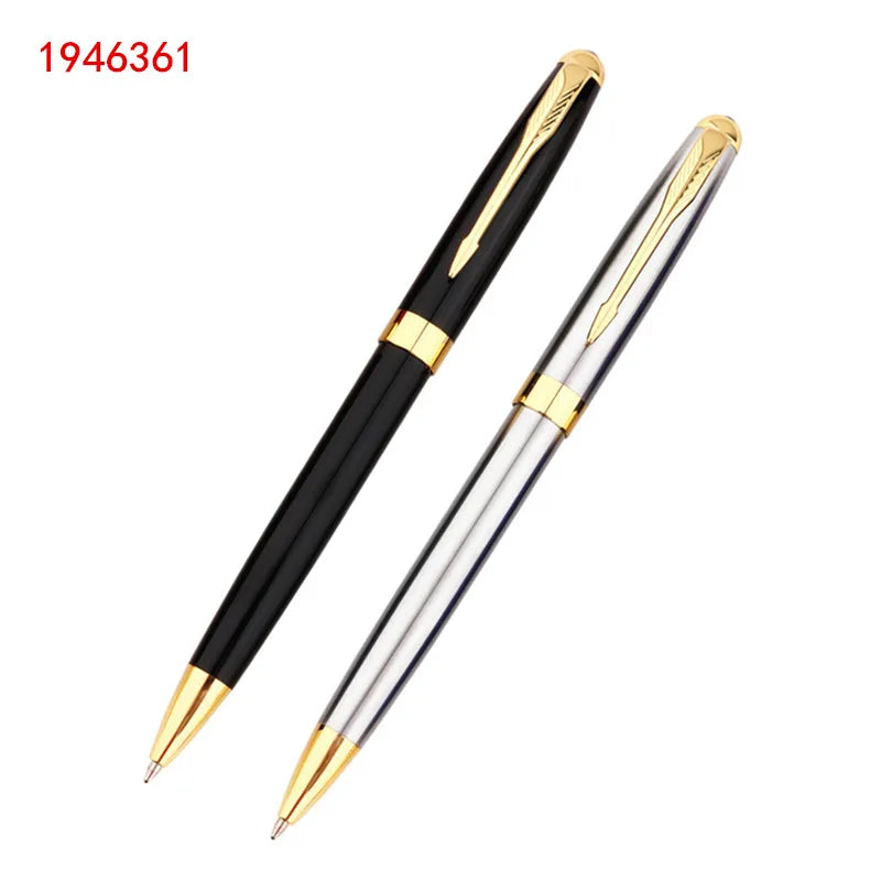 Luxury high quality 388 Black for stainless steel Business office school supplies Ballpoint Pen Golden Clip New