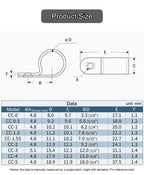 100pcs White R Shape Cable Clips Screw Fixing Nylon PA66 Plastic Desk Office Electric Wire Holder Fastener Management