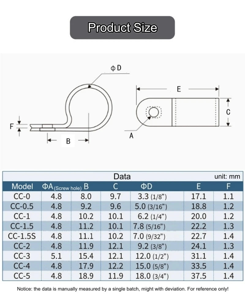 100pcs White R Shape Cable Clips Screw Fixing Nylon PA66 Plastic Desk Office Electric Wire Holder Fastener Management