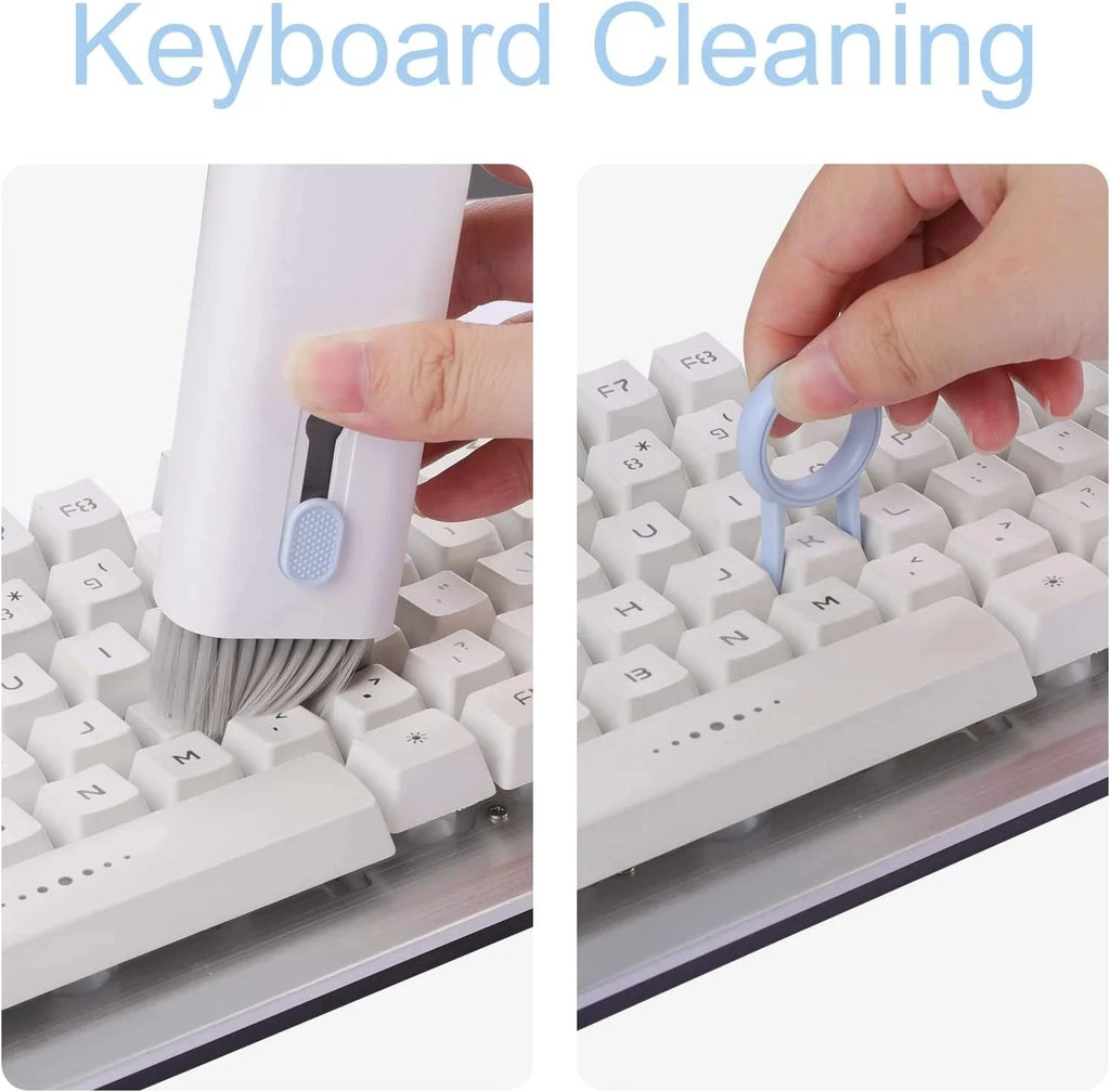 7-in-1 Keyboard Cleaning Brush Kit Earphones Cleaning Pen For AirPods iPhone Cleaning Tools Computer Cleaner Kit Keycap Puller