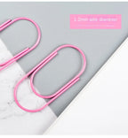 Factory Supply 25pcs/15pcs 50x25mm Large Size Paper Clips 4 Colors Available Large Wide Paper Clips on Promotion