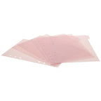 6 PCS Planner 6 PCS Binder Divider A5 Plastic Index Page Tabs Pink 6 Ring Binder Index Dividers Home