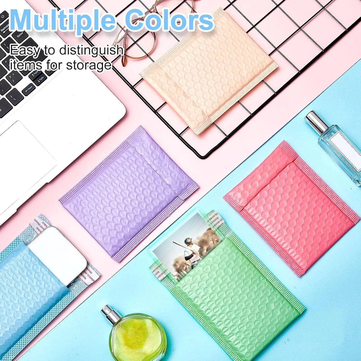 10-100pcs Green Blue Poly Bubble Mailers Padded Envelopes Self Seal Padded Envelopes Gift Bags Black Packaging Envelope