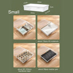 1Pc Transparent Storage Container Plastic Dustproof Box Stationery Jewelry Portable Large Capacity A4 A5 File Organizer Supplies