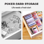 Playing Deck Card Storage Box High Capacity Playing Card Case Plastic Card Boxes for Trading Card Games Card Collector