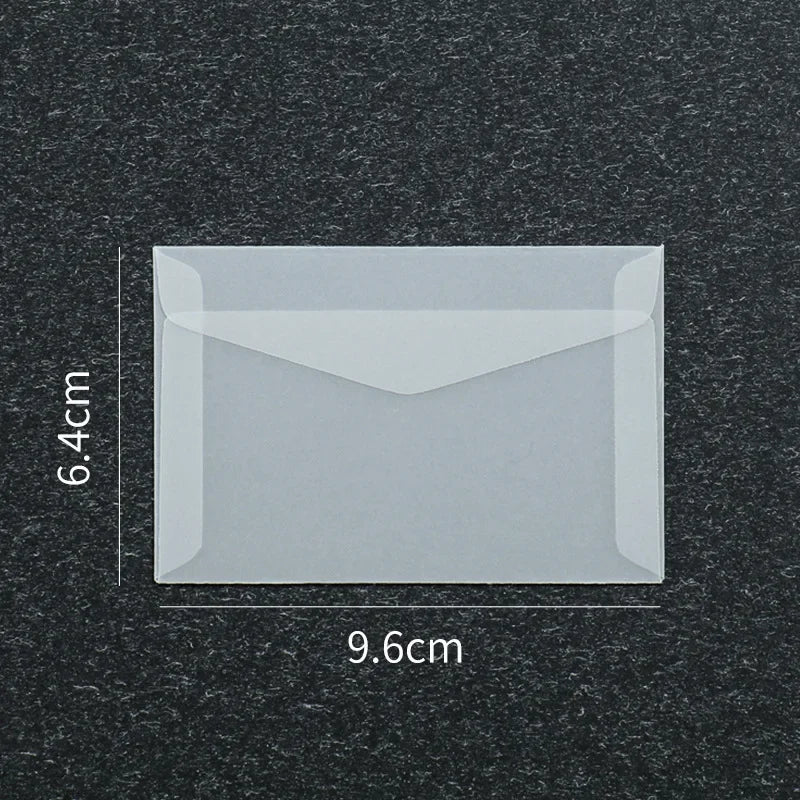 50pcs/lot Blank Translucent Envelope for Invitations Postcards European Giftbox Message Card Envelopes Wedding Business Letters