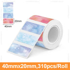 Mini Label Maker P50 Inkless Thermal Label Printer Adhesive Sticker Printer Similar as M110 Marklife P50 E210 or 1PK Label Tape
