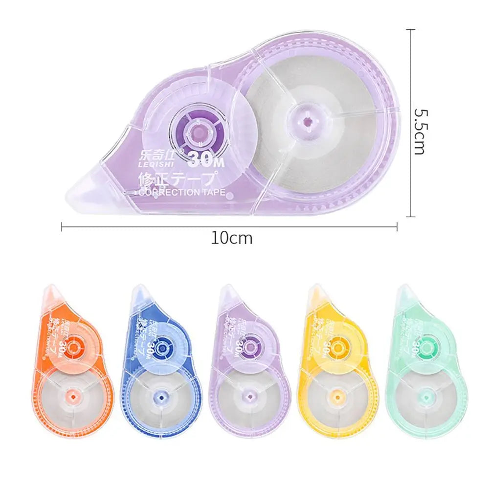 5Pcs Correction Tape Roller 30mx5mm White Sticker Tape Student Simple Error Eraser Tape School Office Supplies Stationery