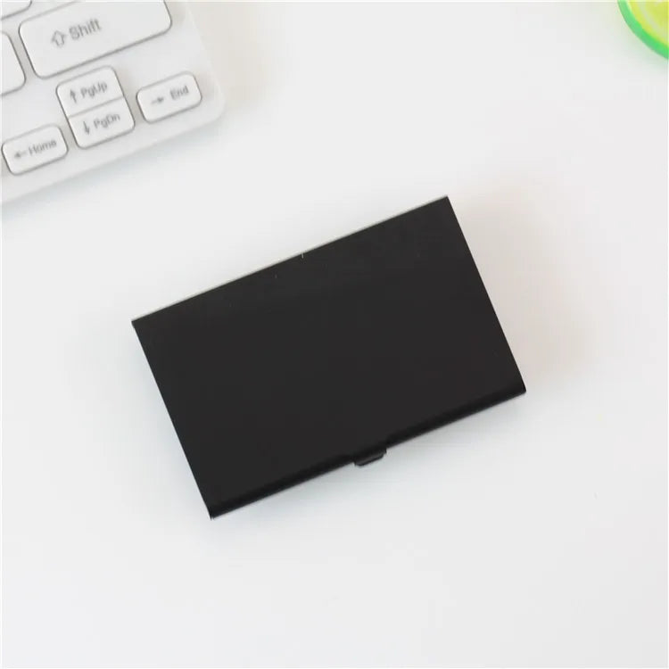 Business Aluminum Alloy Business Card Box, Portable and Portable, Credit Card Box, Colorful Metal Small Business Card Holder