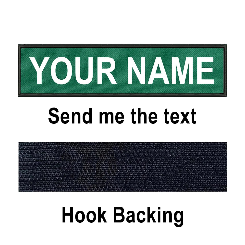 Custom Name Patch Personalized Tactical Military Patches Customized Stripes Badge Tags For Clothes Jacket Backpack Dog Collar