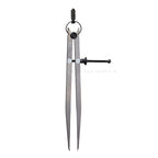 8 Inch Adjustable Divider Leather Compass Lockable Metal Spring Caliper Gauge Woodworking Metalworking Machinist Marking Scribe