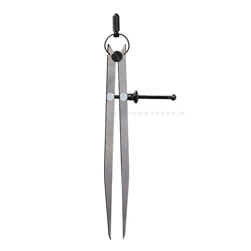 8 Inch Adjustable Divider Leather Compass Lockable Metal Spring Caliper Gauge Woodworking Metalworking Machinist Marking Scribe