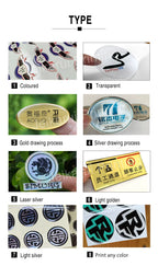 custom dome epoxy resin sticker 3D gel logo crystal label transparent brand clear personal silion vinyl self-adhesive waterproof