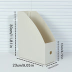 Simple Foldable Office Desktop File Storage Vertical A4 Folder With Inserts Box Large Capacity 9 Color Choices