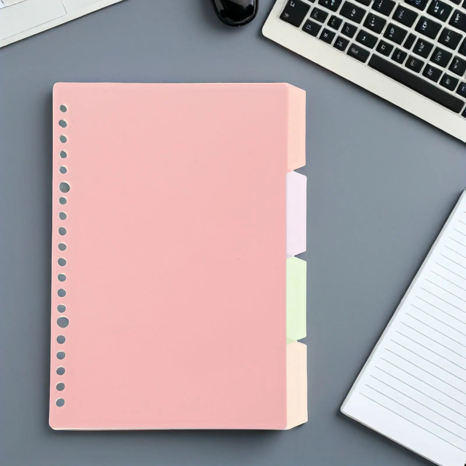 6Sets Colorful Plastic Binder Dividers with Tabs for Loose Leaf Notebooks Lever Arch Files Office School Home Organization
