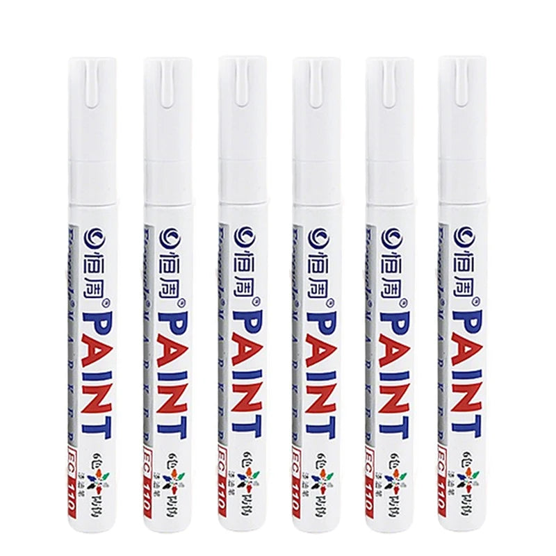 1/3/6/12 Colors Permanent Paint Marker White/Gold/silver Markers for Car Tire Tread Rubber Fabric Paint Metal Paint Marker Pens