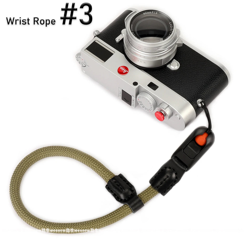 Quick Release Beads Round Rope Camera Shoulder Strap Lanyard for Canon Nikon Panasonic Sony Fujifilm Neck Strap Wrist Strap