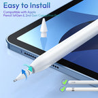Replacement Tips for Apple Pencil 1st/2nd Gen IPencil Nibs No Wear Out Upgraded for iPad Pro Pencil 2/1 Gen 애플펜슬 펜촉