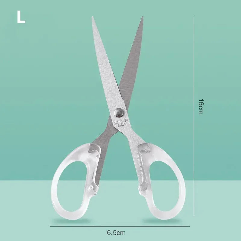 Student Office Paper-cut Scissors Stainless Steel Household Handmade Scissors Sharp and Small Sewing Scissors Household Tools