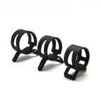100Pcs/Set 6-17/6-22mm Black Q673B Vacuum Spring Fuel Oil Water Hose Clip Pipe Tube for Band Clamp Metal Fastener Assortment Kit