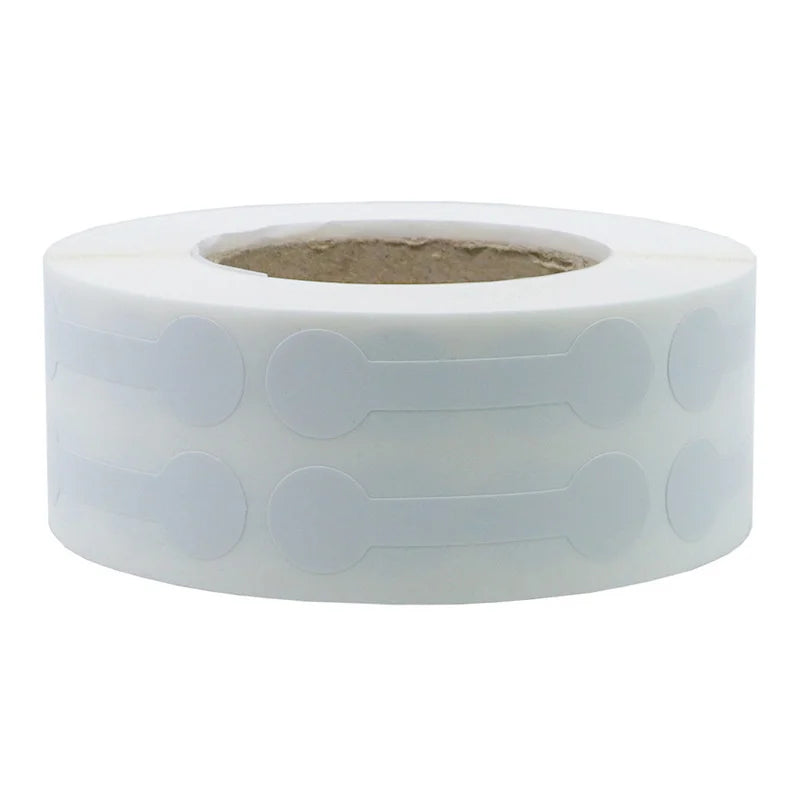 500Pcs/Roll Portable Jewelry Price Tag Brown Self Adhesive Barbell Stickers DIY Necklace Tool Ring Bracelet Exhibitor Packaging