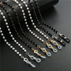 Fashion Reading Glasses Chain Pearl Flower Glasses Hanging Rope Anti-Lost Eyewear Mask Lanyard Women Sunglasses Glasses Chain