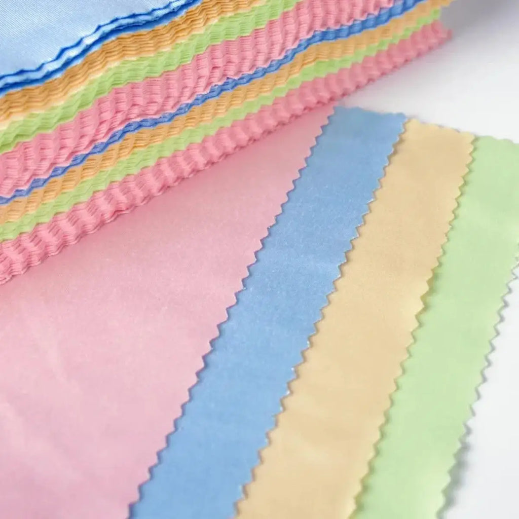 10/20/50/100pcs Chamois Glasses Cleaner Jewelry Care Wipe Cleaning Cloth Microfiber For Glasses Lens Phone Screen(Random Color)