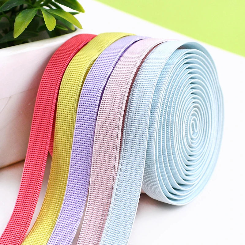 5/10/20M Non-slip Elastic Band 10mm Stretch Silicone Rubber Bands for Bra Underwear Strap Belt Tapes Sewing Trimming Accessory