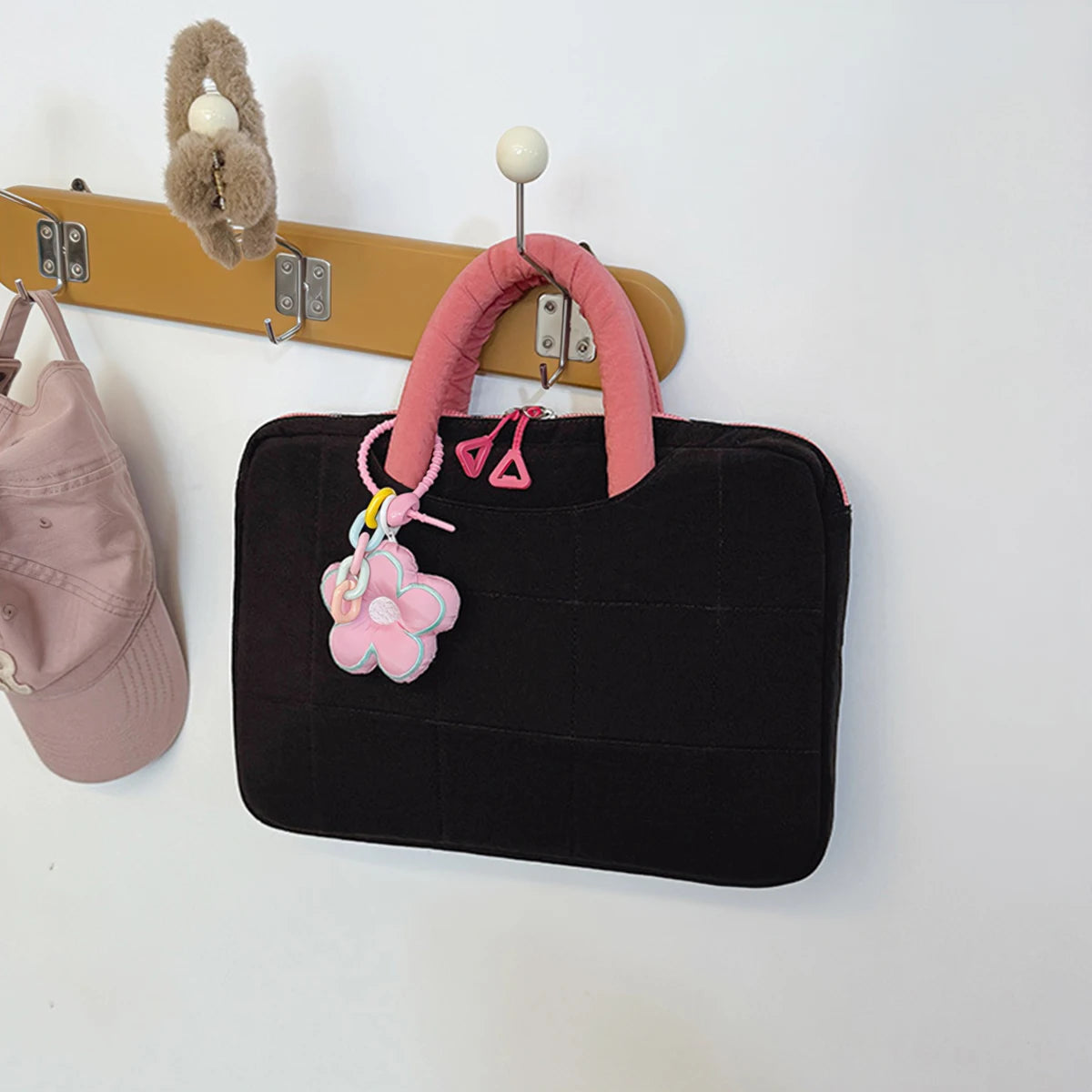 Lightweight Puffy Laptop Sleeve 14/16 Inch Commuter Laptop Briefcase Notebook Sleeve Notebook Case Portable Handbag for Women