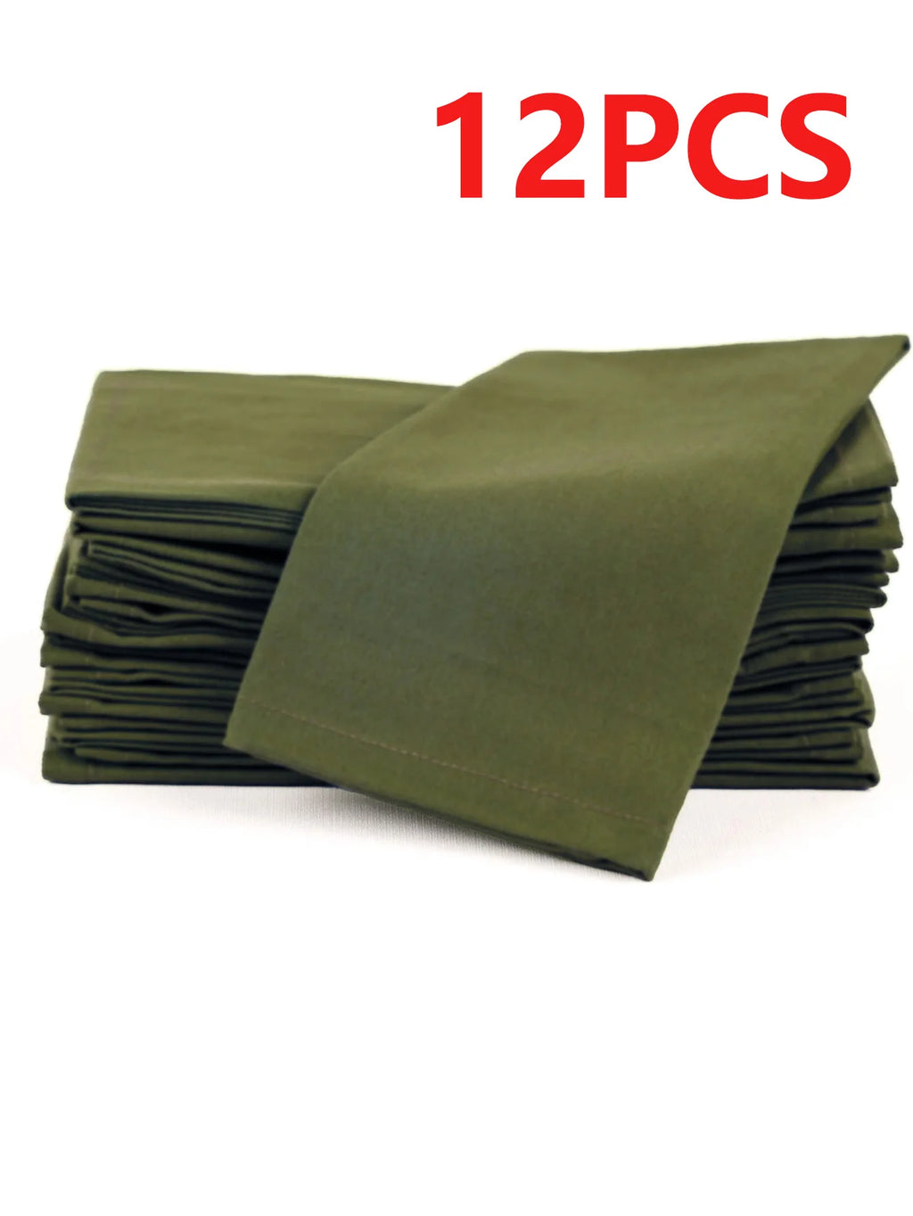 6/12PCS 40x40cm Cotton Linen Cloth Napkins Thickened Durable Placemat Reusable for Kitchen Dining Wedding Decoration
