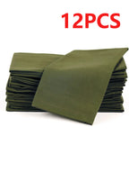 6/12PCS 40x40cm Cotton Linen Cloth Napkins Thickened Durable Placemat Reusable for Kitchen Dining Wedding Decoration