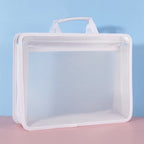 Transparent A4 Handbag Six Colors Large Capacity Waterproof Documents Students Business Portable Bag