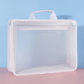 Transparent A4 Handbag Six Colors Large Capacity Waterproof Documents Students Business Portable Bag
